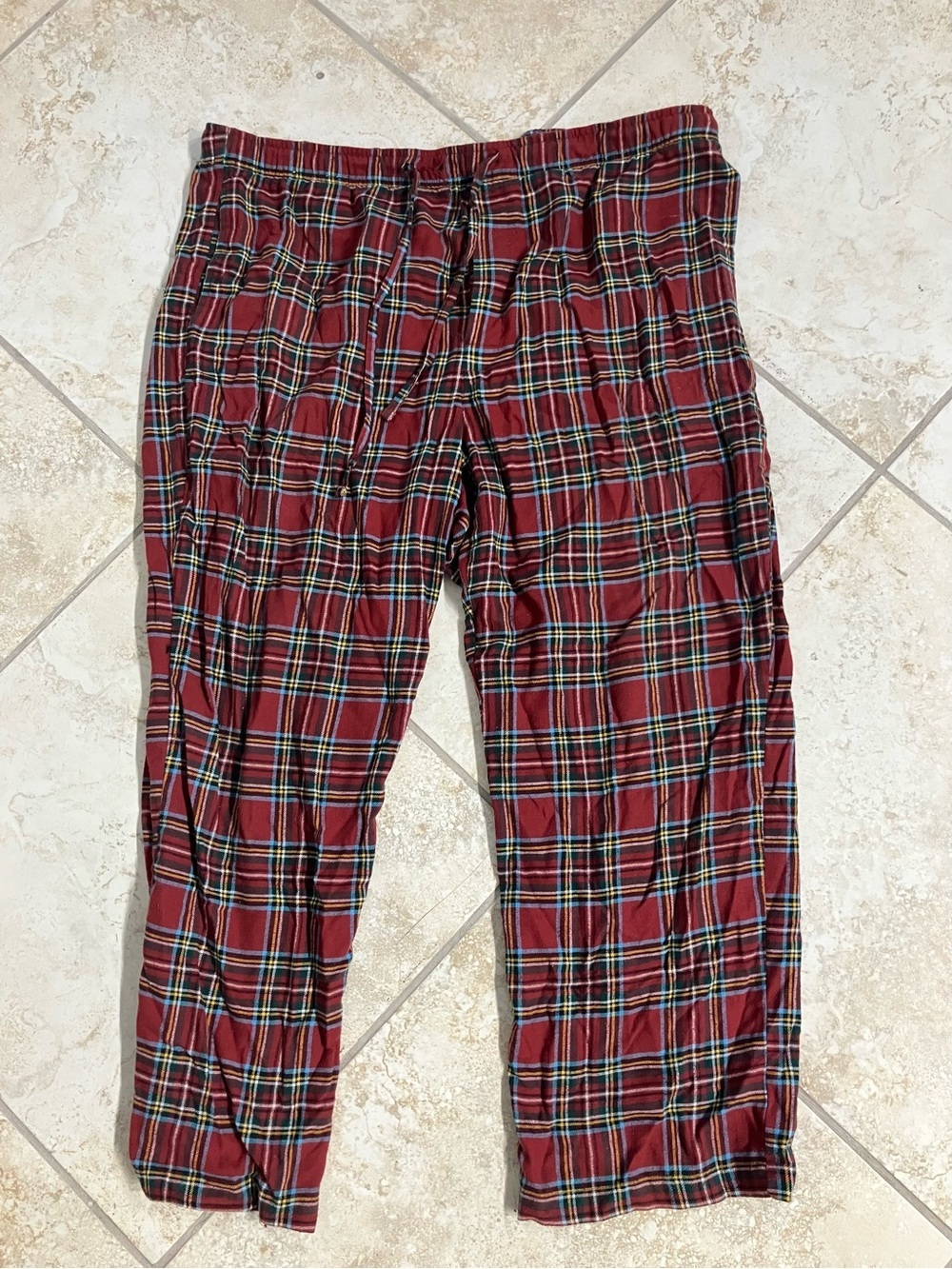 Sonoma Red Plaid Lounge Joggers